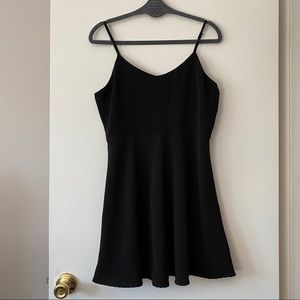 Forever 21 black fit and flare skater dress